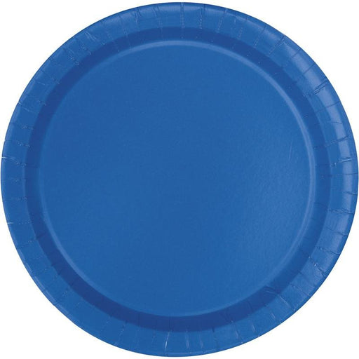 Royal Blue Paper Plates 9" | 50ct