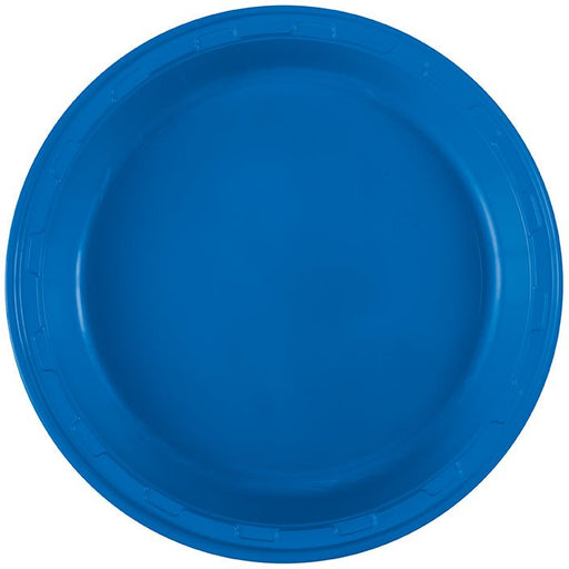 Royal Blue Plastic Plate 10in | 50ct