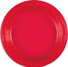 50ct 7in Plastic Plate Ruby Red - Party Supplies