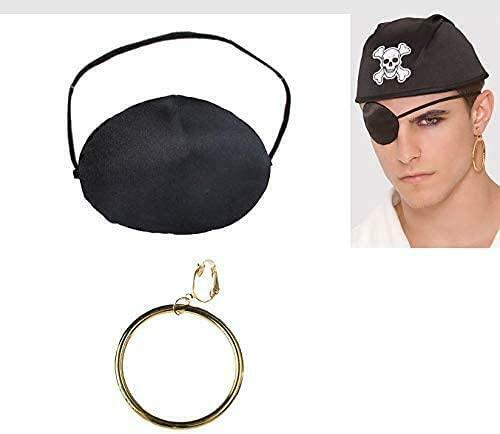 Ahoy, matey! Complete your look with this awesome Pirate Earring & Patch Set! This set includes one earring and one patch crafted with metallic materials for a classic and timeless look. So bucko, why not give it a try? It might just make you the captain of your wardrobe!  *Skull cap not included