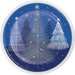 These Christmas Sliver Snowfall 9" paper plates are perfect for holiday parties. Featuring 8 plates decorated with trees and snowflakes, they bring a festive spirit to any gathering. Durable and disposable, they make cleanup a breeze.