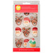 Santa and Reindeer Icing Decorations | 12ct - Zurchers
