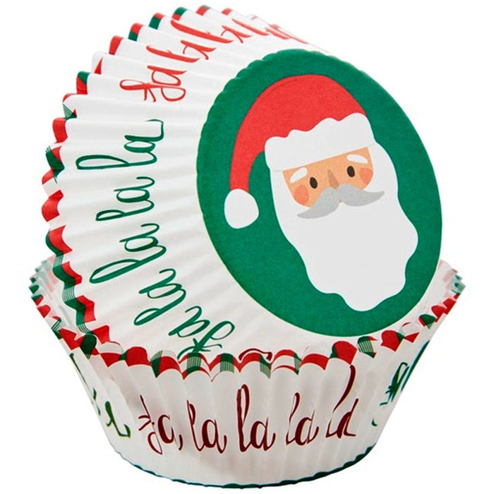 Santa Christmas Cupcake Liners | 75ct - Zurchers
