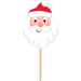 Santa Face Christmas Centerpiece Stick Decoration – Holiday Party Décor | 1ct - Zurchers