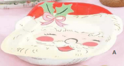 Santa Face Shaped Christmas Paper Plate | 1ct - Zurchers