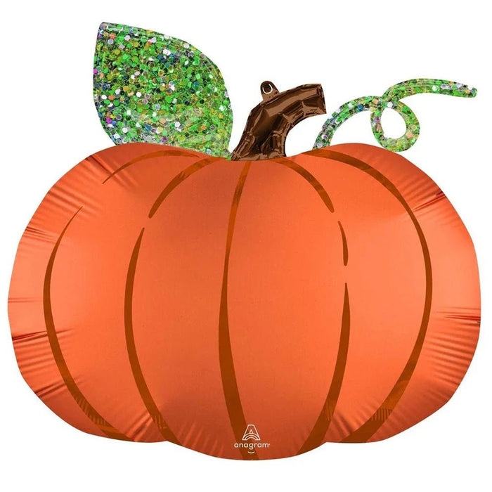 Satin Infused Pumpkin Supershape Balloon 36" | 1ct - Zurchers
