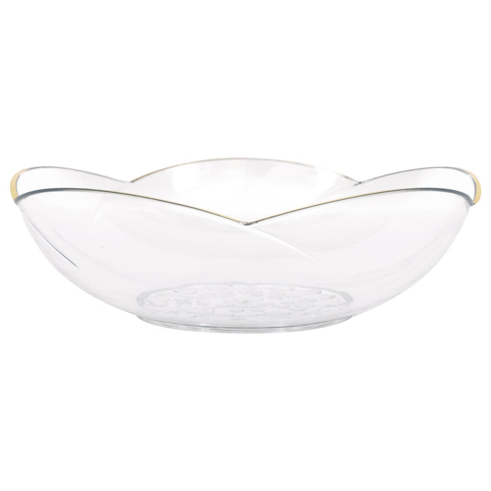 Scallop Serving Bowl Gold Rim - Party Supplies