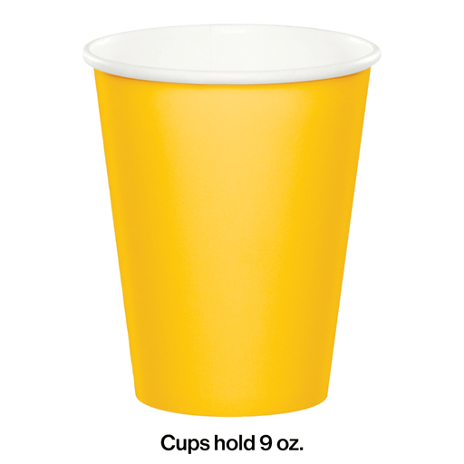 School Bus Yellow 9oz Hot/Cold Cups | 24ct