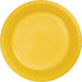 School Bus Yellow Premium Plastic Luncheon Plates | 20ct - Zurchers