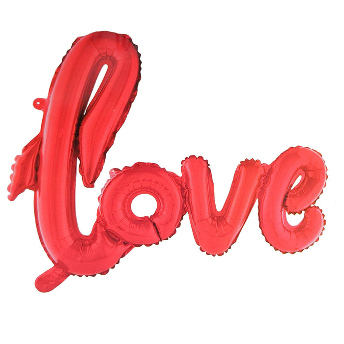 Script Red "Love" Foil Air Balloon | 1ct - Zurchers