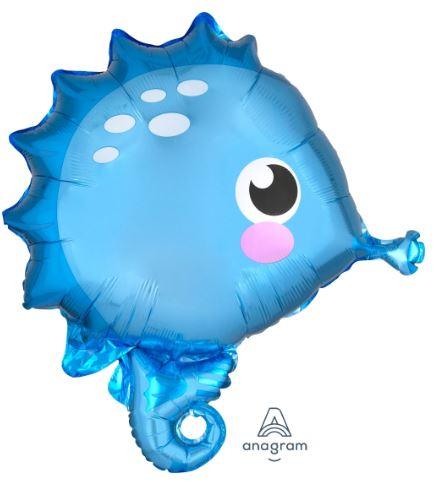 Seahorse Shaped Mylar Balloon 18" | 1ct - Zurchers