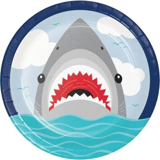 Shark Party Lunch Paper Plates 9" | 8cy - Zurchers