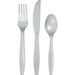 Shimmering Silver Premium Assorted Plastic Cutlery | 24ct - Zurchers
