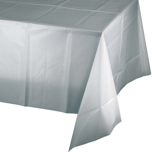 Shimmering Silver Tablecover 54"x108" | 1ct