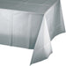 54x108 Tablecover Shimmering Silver - Party Supplies