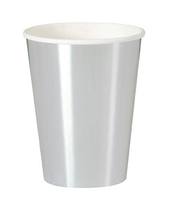 12oz Cup Silver Foil - Party Supplies