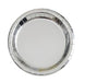 8ct 7in Silver Foil Round Plate - Party Supplies