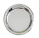 8ct 9in Silver Foil Round Plate - Party Supplies