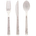 24ct Silver Hammered Cutlery Box Assorted - Party Supplies