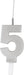 Silver Number 5 Sparkler Candle - Party Supplies