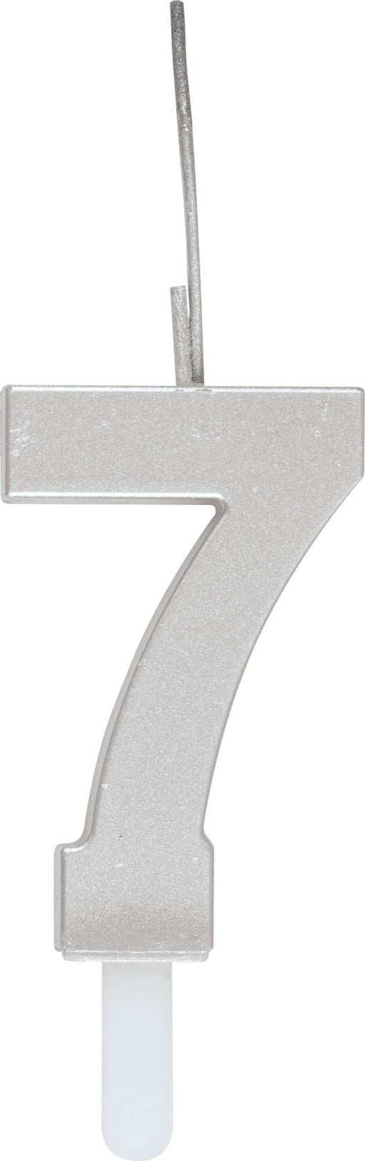 Silver Number 7 Sparkler Candle | 1ct