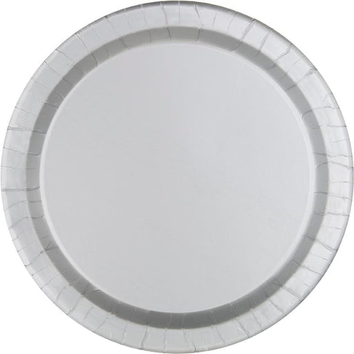 Silver Paper Plates 9" | 50ct