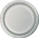 9in Paper Plate Silver - Party Supplies
