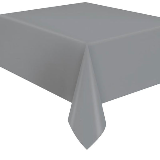 Silver Flannel Back Tablecover 54"x108" | 1ct