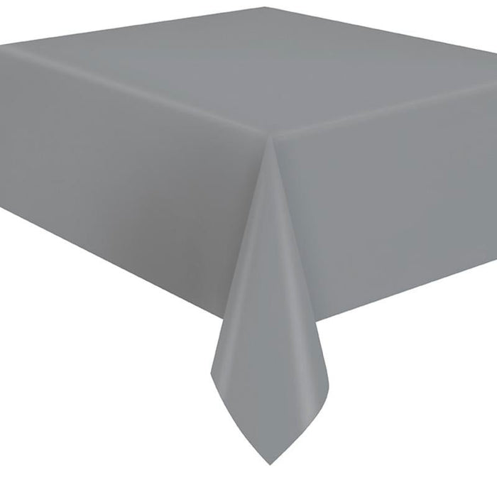 Silver Plastic Table Skirt | 1ct - Zurchers