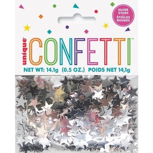 Silver Stars Confetti 0.5oz | 1ct