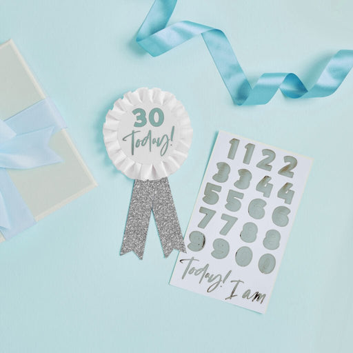 Silver Today I Am Birthday Badge | 1ct