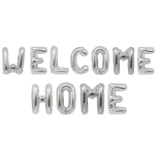 Air Filled Silver Welcome Home Balloon | 1 ct - Zurchers