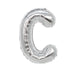 Air Filled Silver Mylar Letter Balloon, 16" | 1 ct - Zurchers