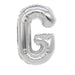 Air Filled Silver Mylar Letter Balloon, 16" | 1 ct - Zurchers