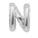Air Filled Silver Mylar Letter Balloon, 16" | 1 ct - Zurchers