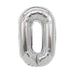 Air Filled Silver Mylar Letter Balloon, 16" | 1 ct - Zurchers
