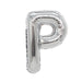 Air Filled Silver Mylar Letter Balloon, 16" | 1 ct - Zurchers