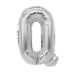 Air Filled Silver Mylar Letter Balloon, 16" | 1 ct - Zurchers