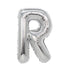 Air Filled Silver Mylar Letter Balloon, 16" | 1 ct - Zurchers
