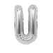 Air Filled Silver Mylar Letter Balloon, 16" | 1 ct - Zurchers