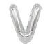 Air Filled Silver Mylar Letter Balloon, 16" | 1 ct - Zurchers