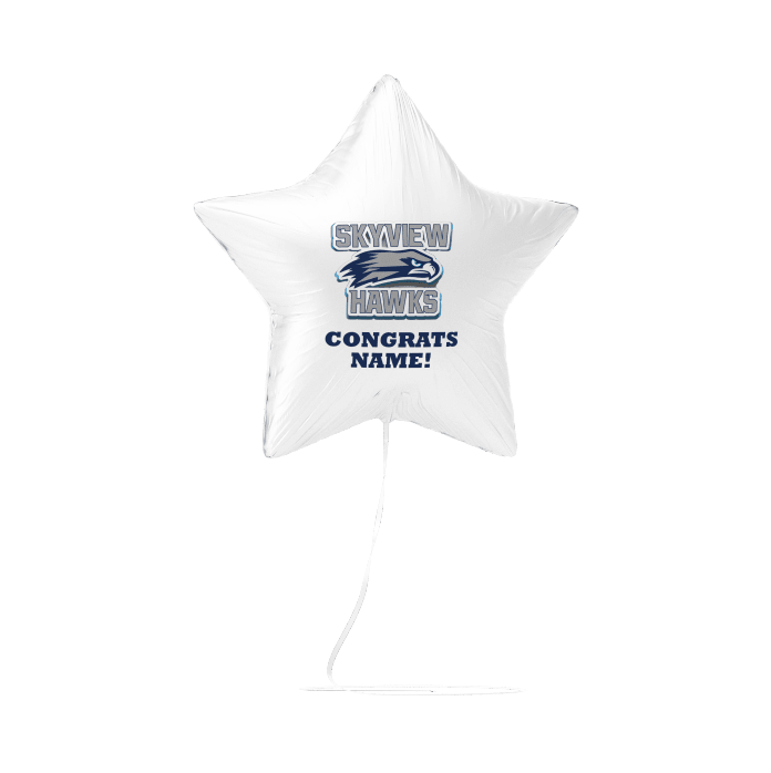 Skyview ID High School Custom Congrats Balloon 17" |1ct (4ct Min)