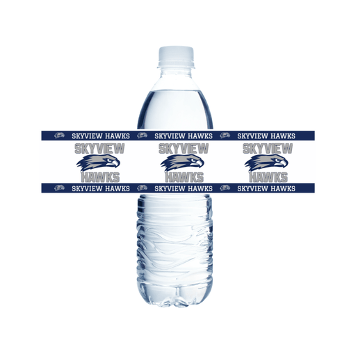 Skyview ID Water Bottle Label 8.5x2" | 24ct