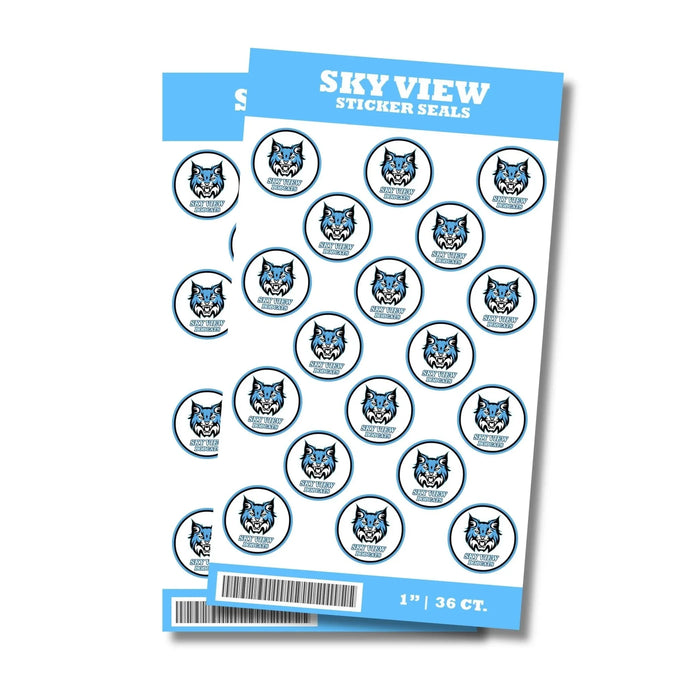 Sky View High School Sticker Seal 1" | 36 ct - Zurchers