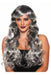 Silver/Black Long Curly Wig | 1ct - Zurchers