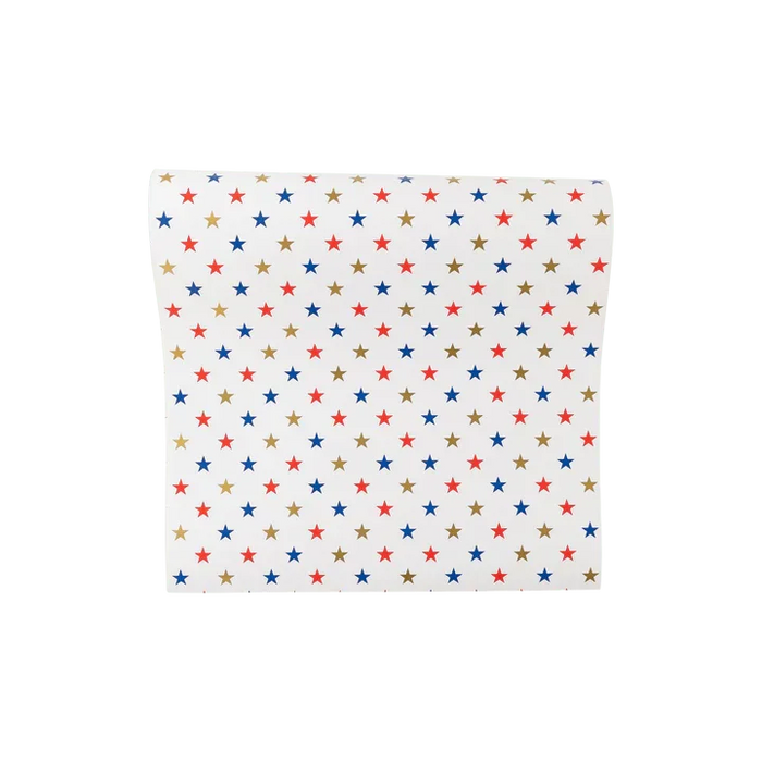Small Multi Stars Paper Table Runner 10' | 1 ct - Zurchers