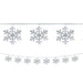 Snowflake String Garland 9ft | 1ct - Zurchers