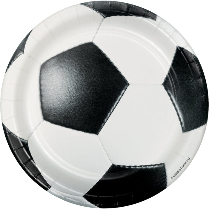 7in Plate Soccer - Party Supplies