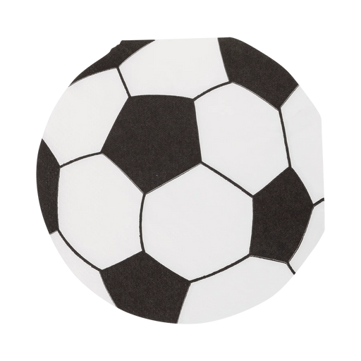 Soccer Ball Shaped Paper Cocktail Napkin | 24 ct - Zurchers