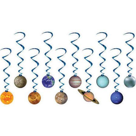 Solar System Swirl Decorations | 10 ct - Zurchers